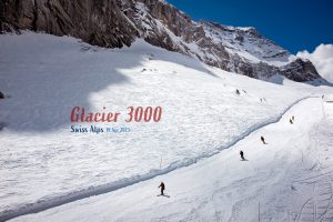 Glacier3000 Swiss Alps skiing red run