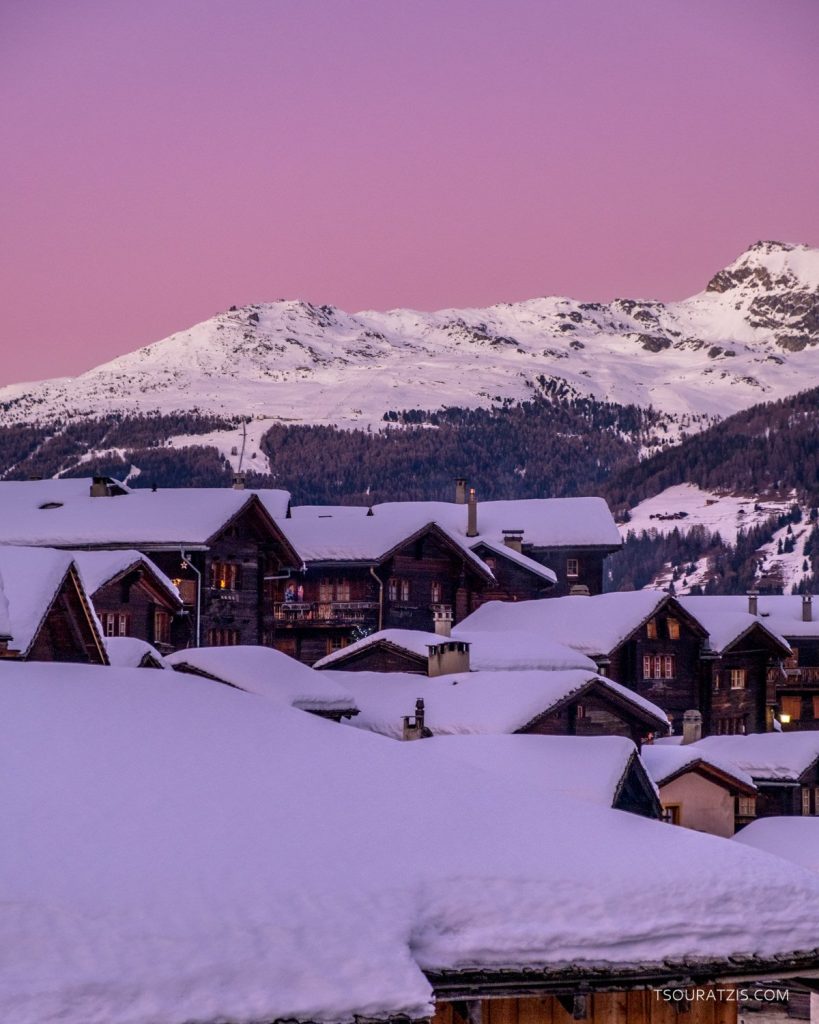 Grimentz village, Swiss alps Val d'Anniviers