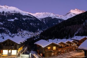 Grimentz village swiss alps val d'anniviers