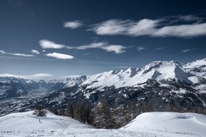 Anzère ski station from crans montana