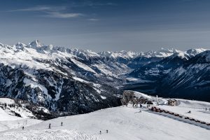 Anzère ski station rhone valley swiss alps