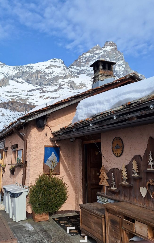 Breuil Cervinia ski station Italian Alps Cervino