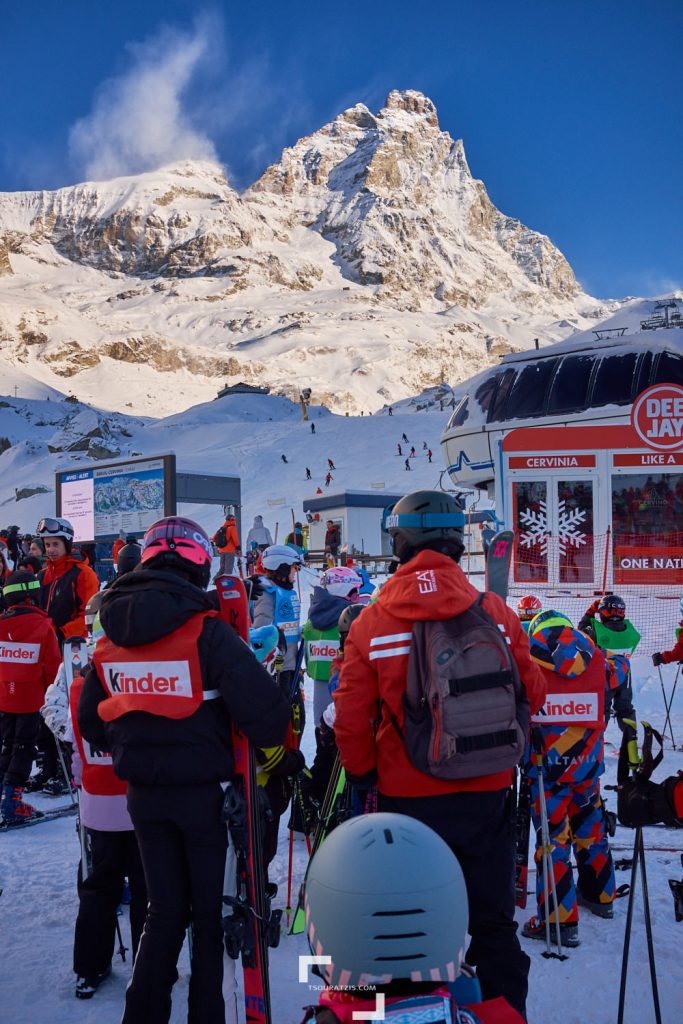 Breuil Cervinia ski station Italian Alps Cervino