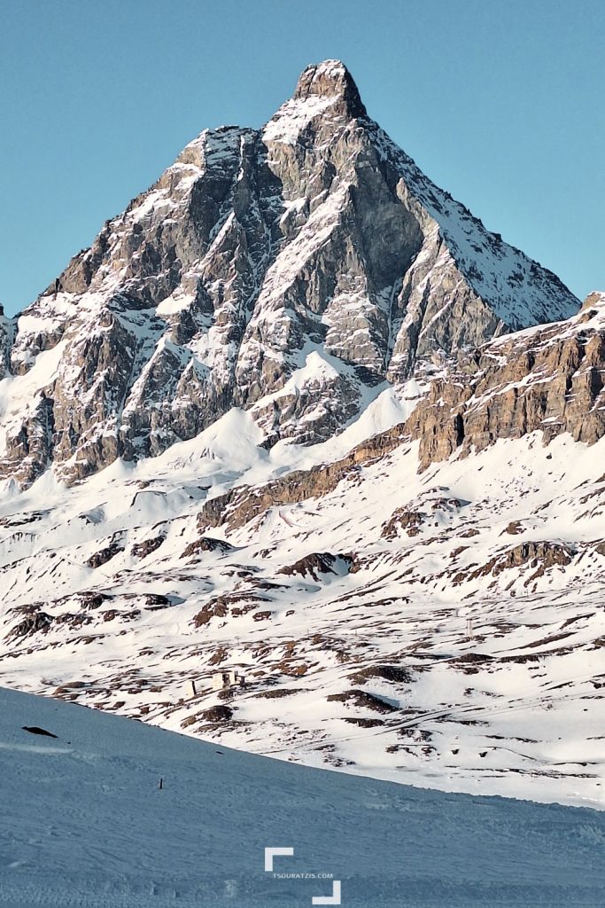 Breuil Cervinia ski station Italian Alps Cervino