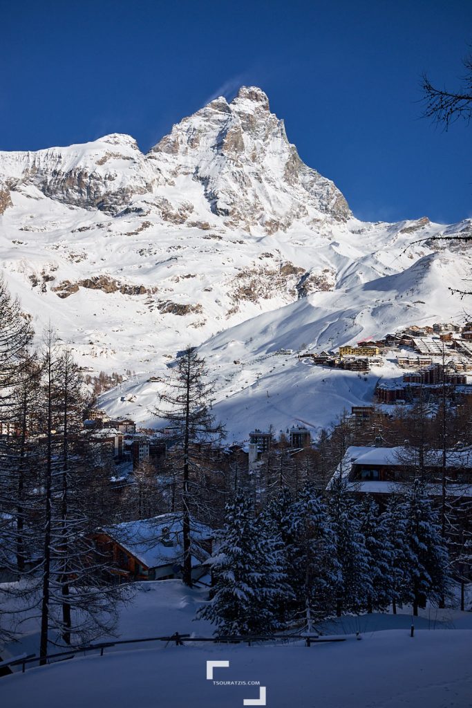 Breuil Cervinia ski station Italian Alps Cervino