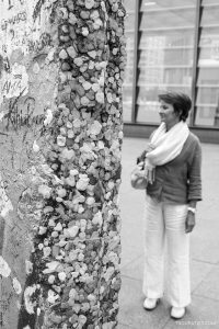 Chewing gums on the Berlin wall in Potzdamer plaz