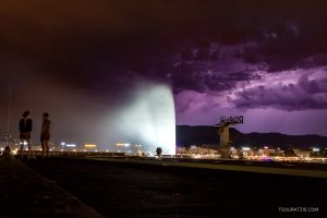 Geneva Bains de Paqui thunderstorm and lightning