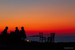 Skyros island sunset