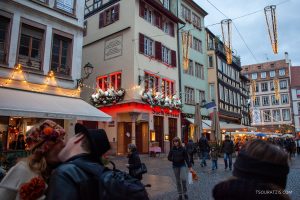 just a kiss in Strasbourg France