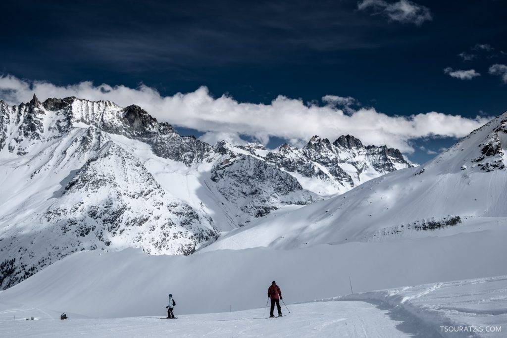 Arolla ski station Valais Swiss Alps Switzerland