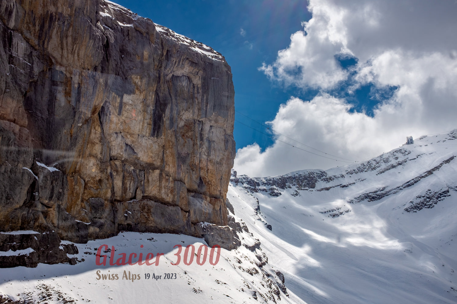 Glacier3000 Swiss Alps panoramic view