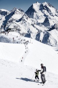 3 vallees ski domain french Alps