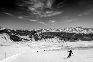 Glacier 3000 Blue slope Swiss Alps Vaud Valaisane ski station