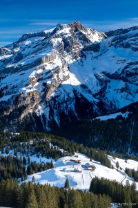 Les Diablerets ski station in the Swiss Alps alpes vaudoises