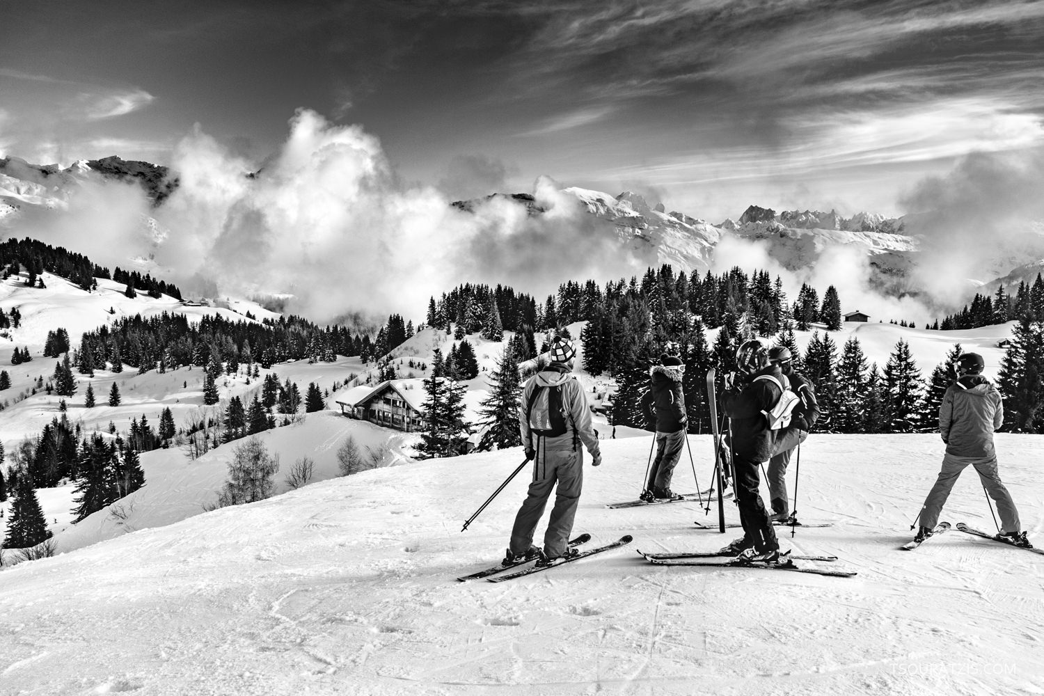 Les Gets ski station in Portes du Soleil