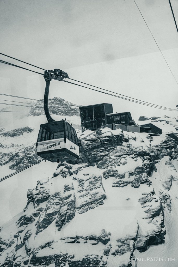 Alpin Express gondola, Saas-Fee ski station, Swiss and Pennine Alps