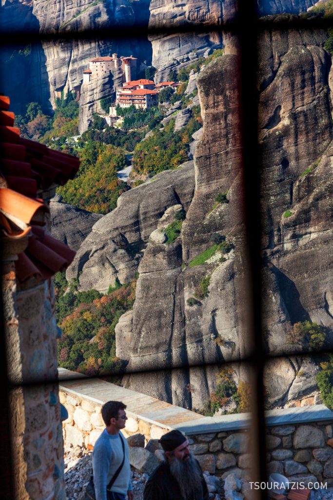 Monk at one of the Meteora Orthodox monastery